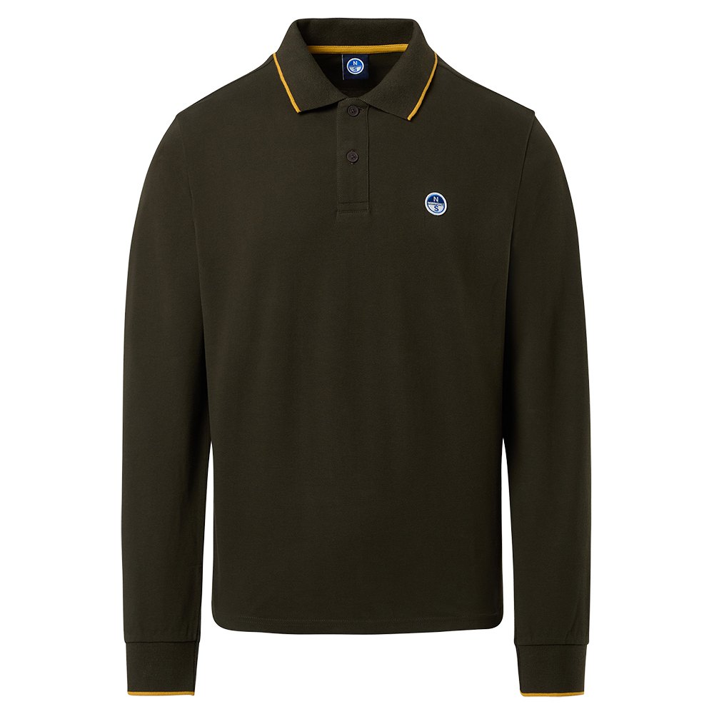 North Sails Basic Long Sleeve Polo Grün M Mann von North Sails