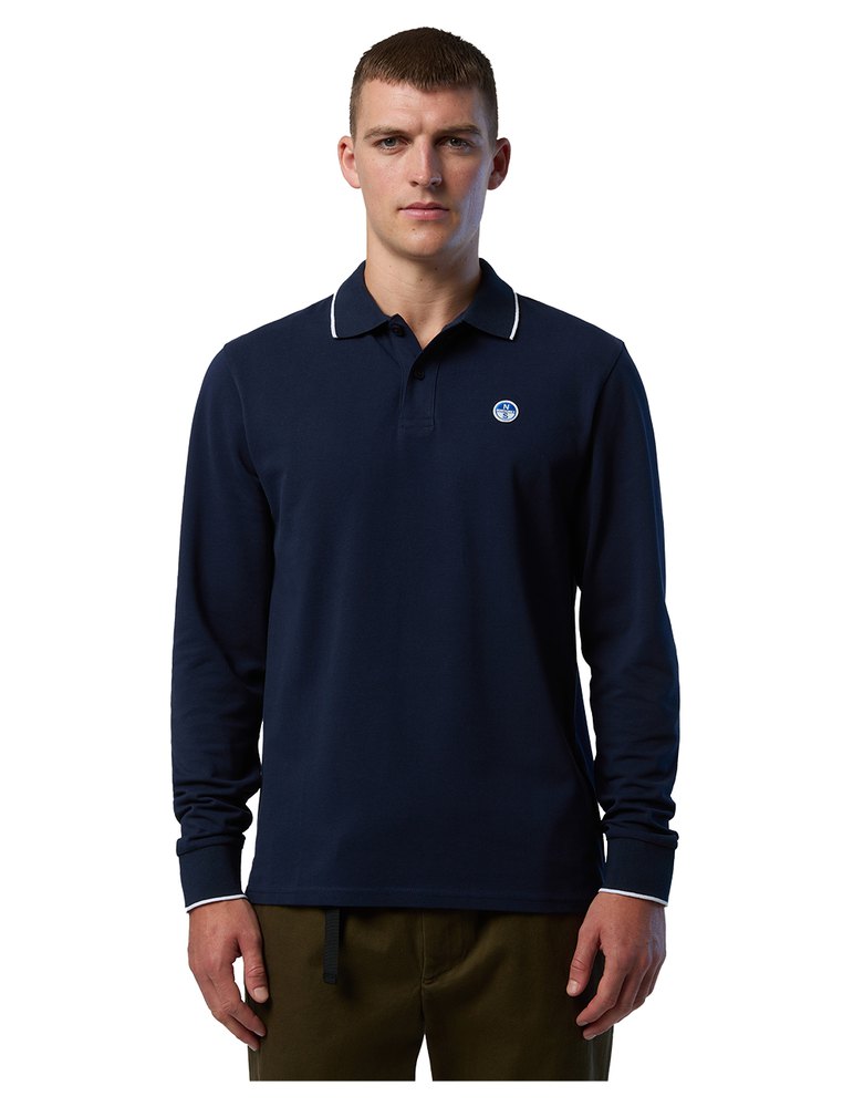 North Sails Basic Long Sleeve Polo  XL Mann von North Sails