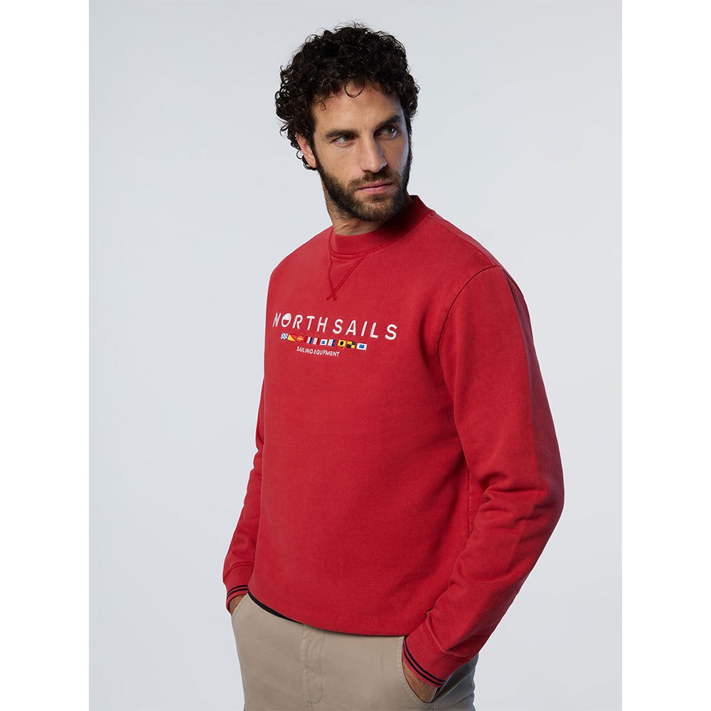 North Sails Embroidery Crew Sweatshirt Rot XL Mann von North Sails