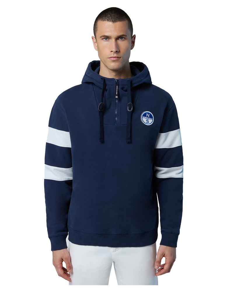 North Sails Logo 691280 Hoodie Blau M Mann von North Sails