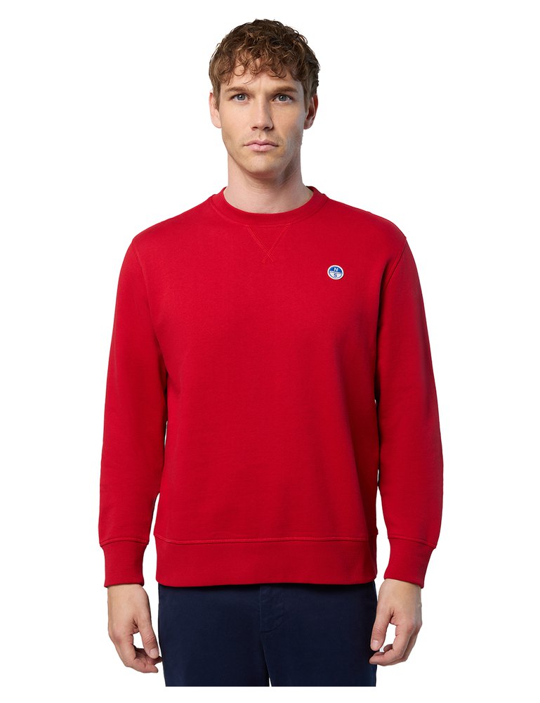 North Sails Logo Crew Sweatshirt Rot S Mann von North Sails