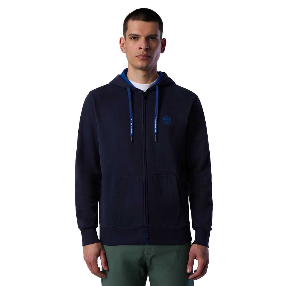 North Sails Logo Full Zip Sweatshirt Blau 4XL Mann von North Sails