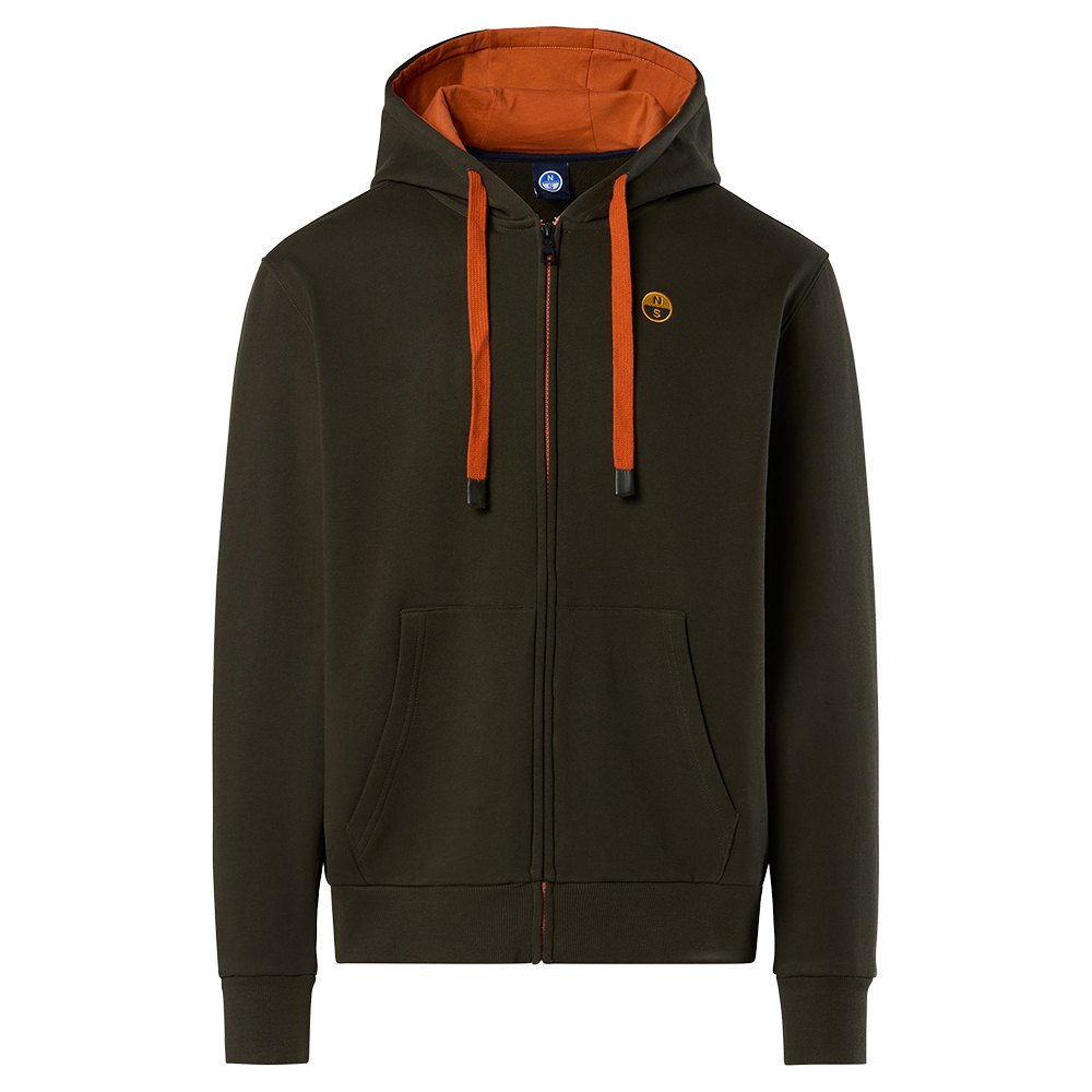 North Sails Logo Full Zip Sweatshirt Grün XS Mann von North Sails