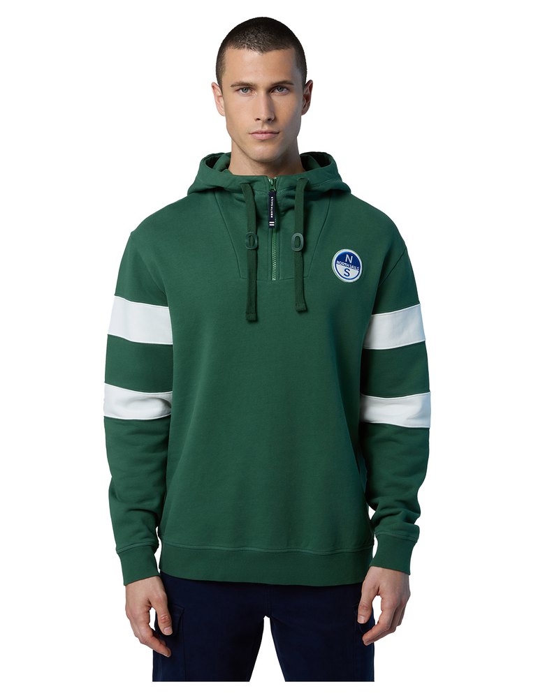 North Sails Logo Hoodie Grün M Mann von North Sails