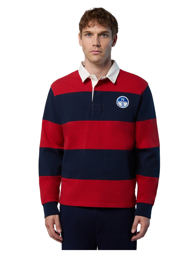 North Sails Logo Long Sleeve Polo Rot L Mann von North Sails