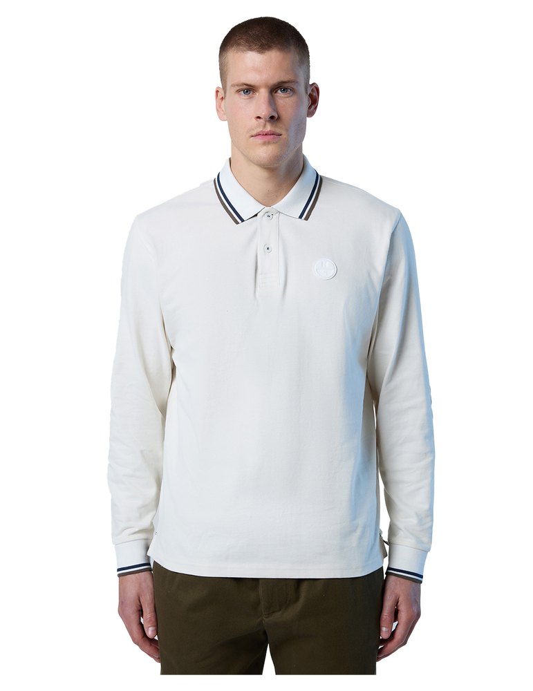 North Sails Logo Long Sleeve Polo Weiß M Mann von North Sails