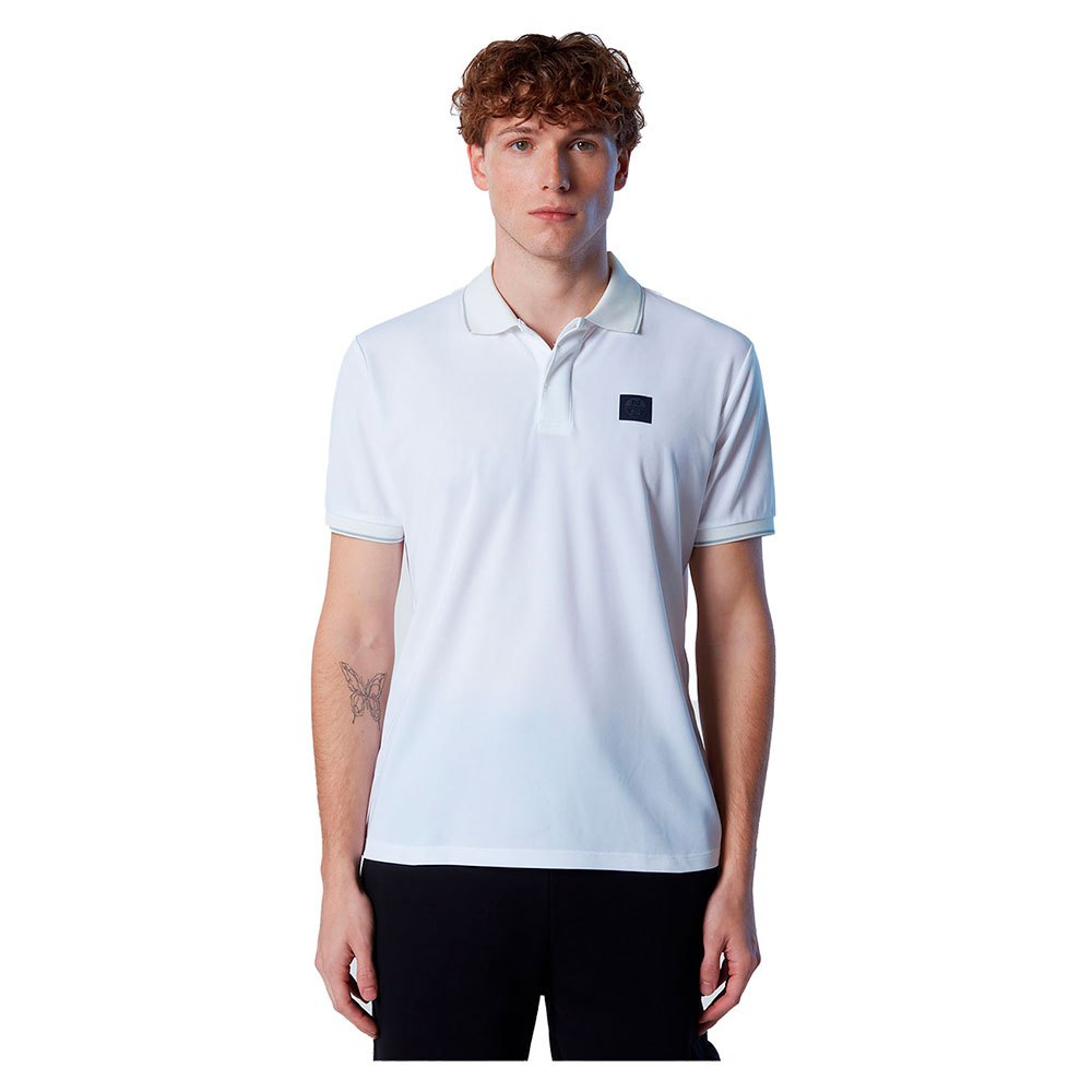 North Sails Logo Short Sleeve Polo Weiß M Mann von North Sails