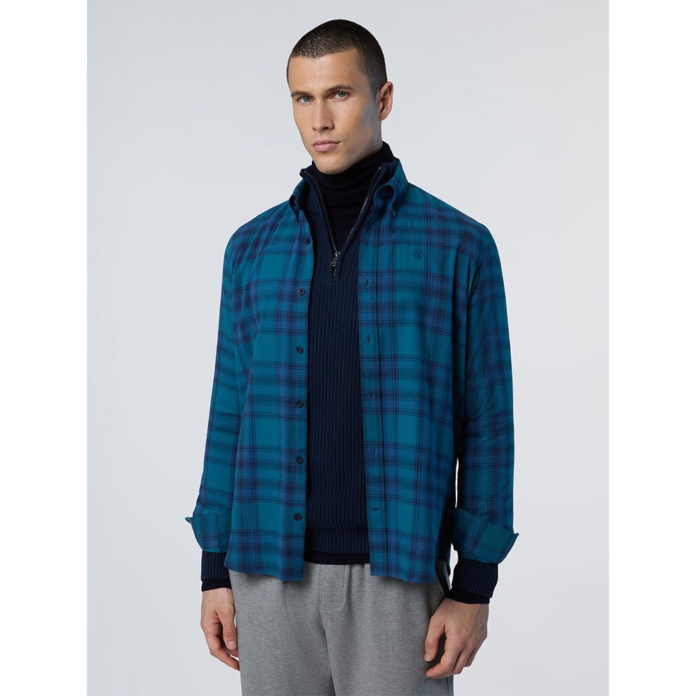 North Sails Regular Long Sleeve Shirt Blau L Mann von North Sails