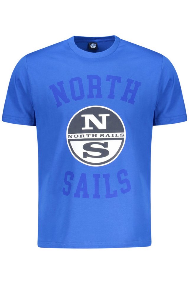 North Sails T-Shirt Herren Kurzarm T-Shirt Blau mit Rundhals und North Sails T-Shirt Herren Kurzarm T-Shirt Blau mit Rundhals und von North Sails