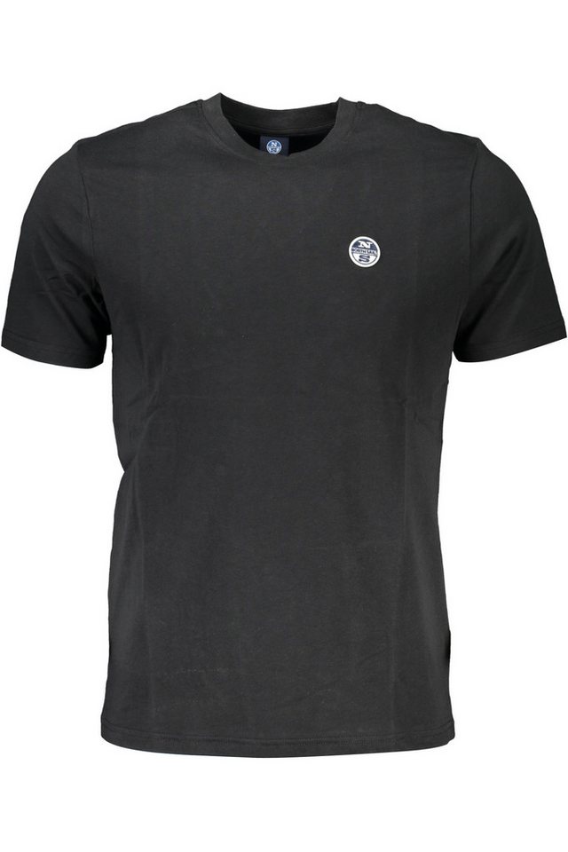North Sails T-Shirt Schwarzes Herren Kurzarm-T-Shirt mit Rundhals und North Sails T-Shirt Schwarzes Herren Kurzarm-T-Shirt mit Rundhals und von North Sails