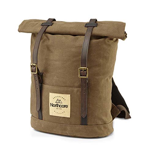 Northcore Roll Top Rucksack aus gewachstem Canvas von Northcore