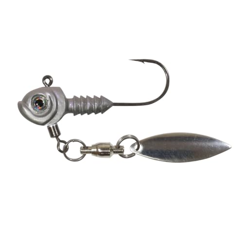 Northland Fishing Tackle Smeltinator Underspin Jigkopf, Premium-Bass-Angelklinge, Jig für Schwimmköder und Kunststoffe, 1 Packung – 0,9 l, Opening Night, 3/0 Haken von Northland Fishing Tackle