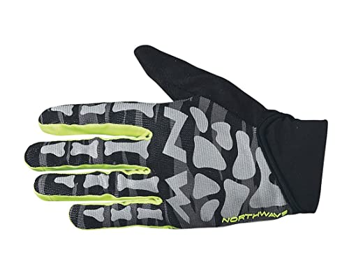 Fahrradhandschuhe Northwave Skeleton Original black-yellow fluo, M von Northwave