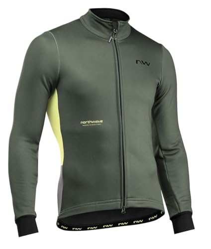 Northwave Blade Fahrrad Winterjacke grün/Sandfarben 2025: Größe: S (46) von Northwave