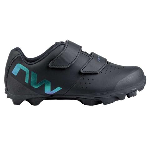 Northwave Hammer 2 Junior Kinder MTB Fahrrad Schuhe schwarz/Iridescent 2025: Größe: 37 von Northwave