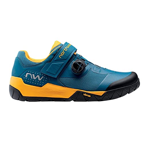 Northwave Overland Plus MTB/Trekking Fahrrad Schuhe blau/gelb 2022: Größe: 40 von Northwave