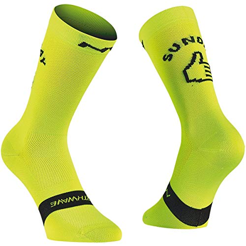 Northwave Unisex Sunday Monday Socken, Gelb, L EU von Northwave