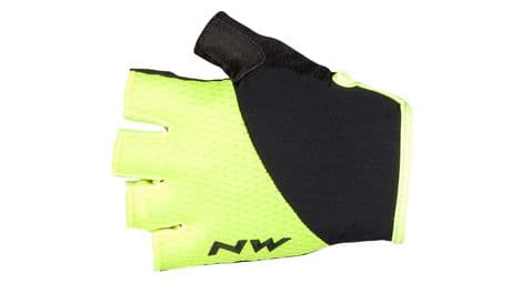 paar kurze handschuhe northwave fast yellow   black von Northwave