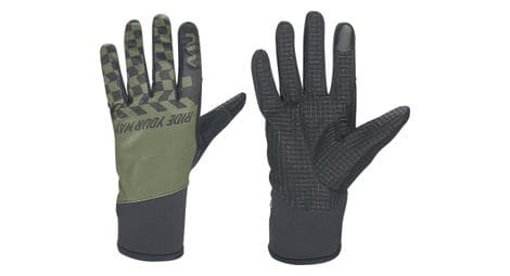 northwave winter active lange handschuhe schwarz grun von Northwave