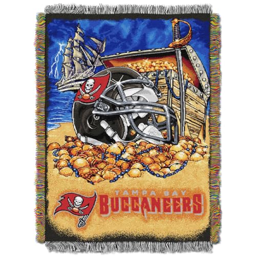 Northwest NFL Decke, Acryl, Gobelinmuster, Herren Damen Unisex-Erwachsene Unisex-Kinder Unisex, Tampa Bay Buccaneers, 48 X 60 Northwest NFL Decke, Acryl, Gobelinmuster, Herren Damen Unisex-Erwachsene Unisex-Kinder Unisex, Tampa Bay Buccaneers, 48 X 60 von Northwest