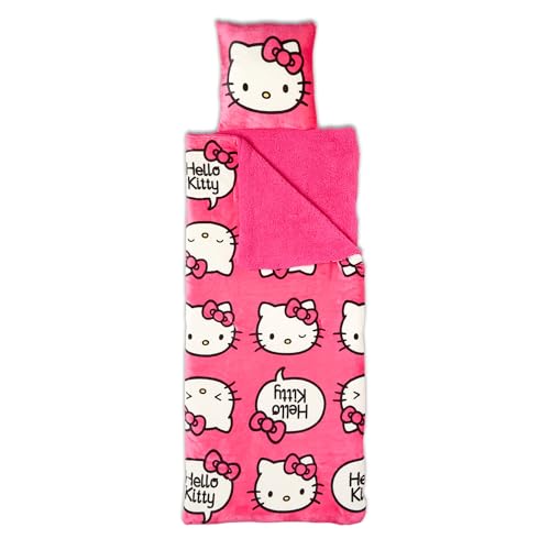 Northwest Unisex-Erwachsene Slumber Bag Hello Kitty Silk Touch Sherpa Schlummersack, Pink Pride, 27" x 56" Northwest Unisex-Erwachsene Slumber Bag Hello Kitty Silk Touch Sherpa Schlummersack, Pink Pride, 27" x 56" von Northwest