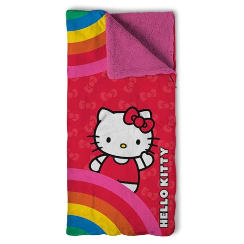 Sanrio Hello Kitty Überwurfdecke, Sherpa-Schlafsack, 68 x 142 cm, Pink Pride Sanrio Hello Kitty Überwurfdecke, Sherpa-Schlafsack, 68 x 142 cm, Pink Pride von Northwest