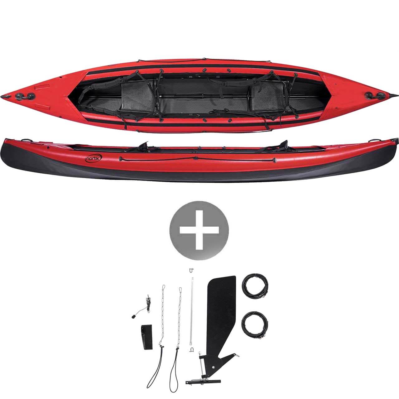 Nortik Scubi 2 XL Faltbootset - Rot Nortik Scubi 2 XL Faltbootset - Rot von Nortik