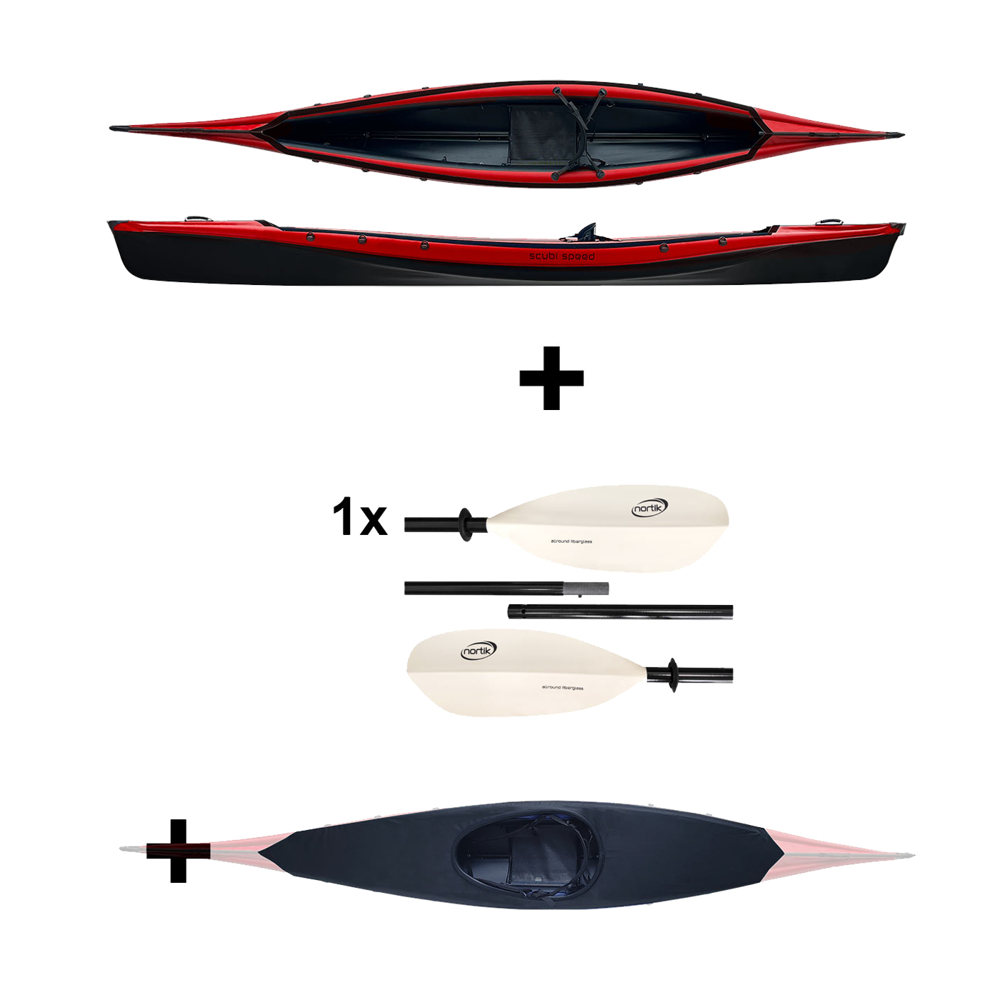 Nortik Scubi Speed Paket - Rot Nortik Scubi Speed Paket - Rot von Nortik