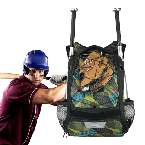 Novent Baseballtasche für Jugendliche, Baseballtasche für Erwachsene | Jugend-Baseball-Rucksack, Baseball-Ausrüstungstasche | Leichte Softballtasche mit separatem Schuhfach für erwachsene, jugendliche von Novent
