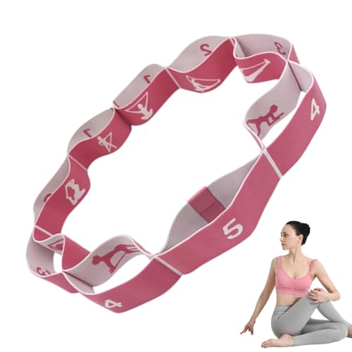 Yoga Stretching Strap, | Hamstring Tragegurt mit Schlaufen | Trainingsband, Widerstand Yoga Strap Band für Heimtraining Pilates Novent von Novent