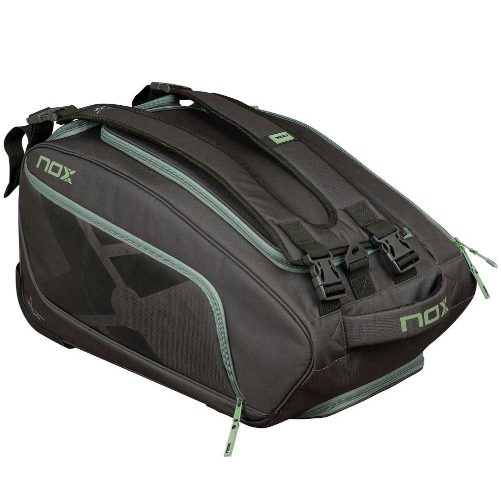 Nox At10 Competition Trolley Padel Racket Bag Schwarz Nox At10 Competition Trolley Padel Racket Bag Schwarz von Nox