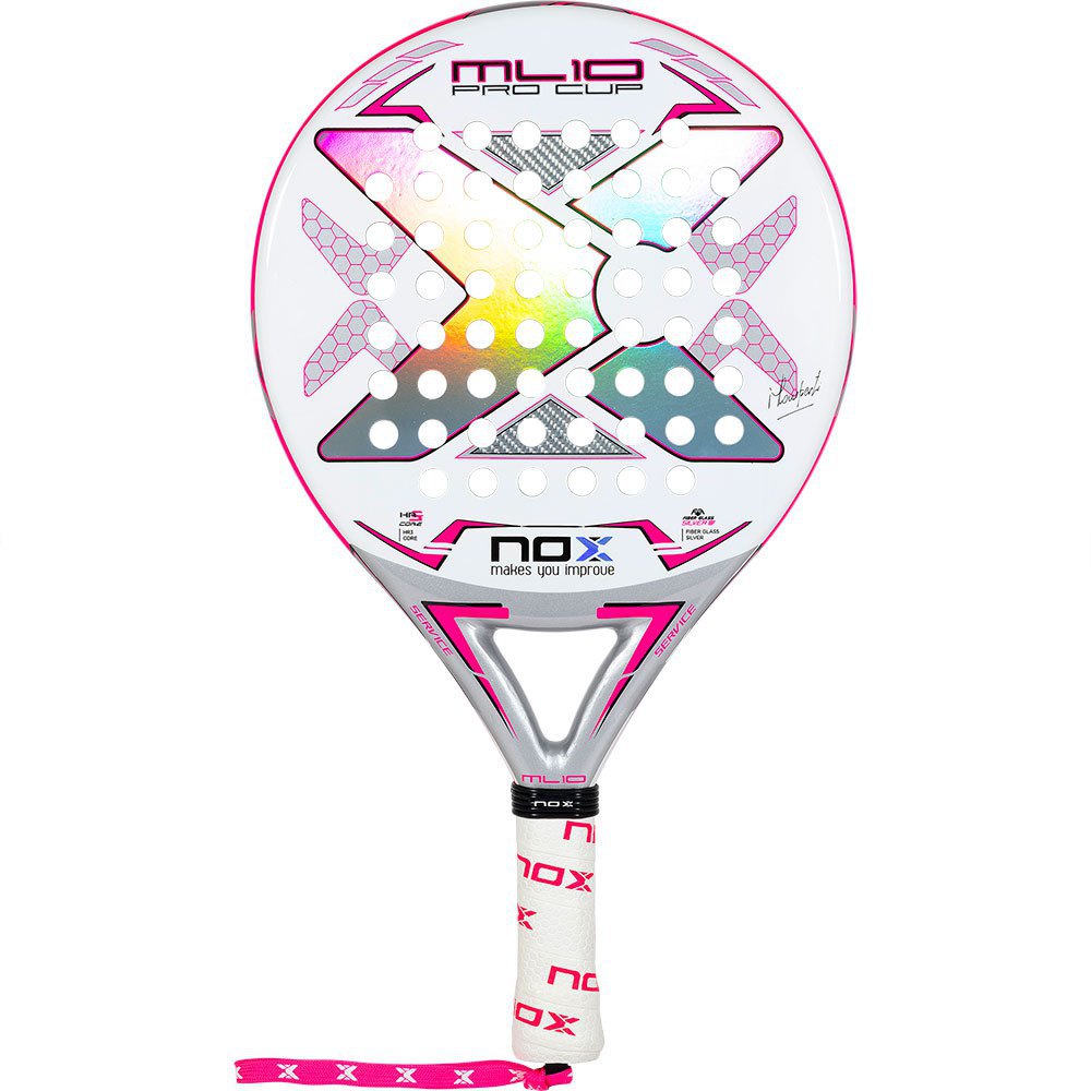 Nox Ml10 Pro Cup Silver Padel Racket Weiß von Nox