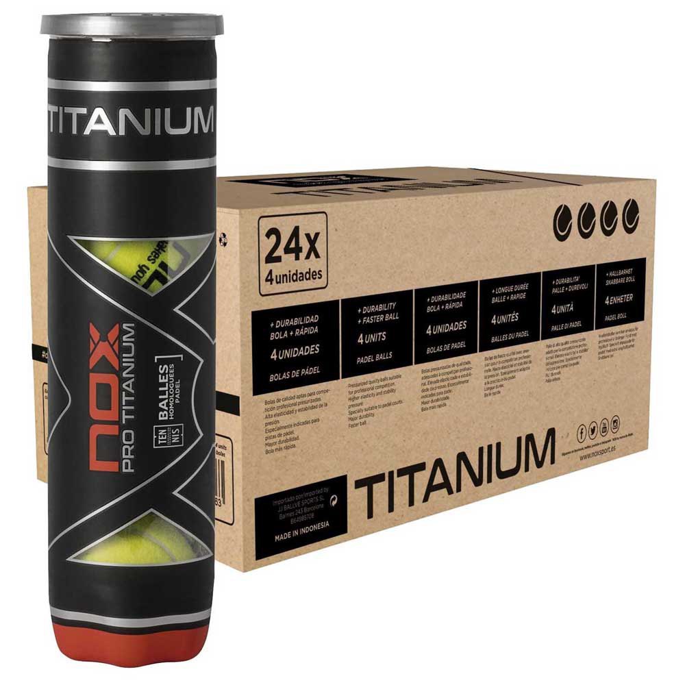Nox Pro Titanium Padel Balls Box Gelb 24 x 4 Balls Nox Pro Titanium Padel Balls Box Gelb 24 x 4 Balls von Nox