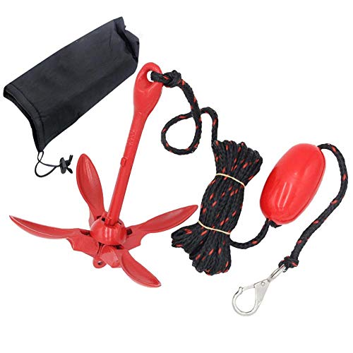 Nrkin Grapnel Anchor Kit,Boot Anker Faltbar Aluminium Anker Kit,Faltbar Anker Fischen Zubehör,mit Seil,für Kajak Kanu Boot Marine Segelboot Wasserfahrzeug. Nrkin Grapnel Anchor Kit,Boot Anker Faltbar Aluminium Anker Kit,Faltbar Anker Fischen Zubehör,mit Seil,für Kajak Kanu Boot Marine Segelboot Wasserfahrzeug. von Nrkin