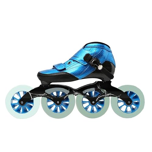 Inline-Speedskating-Renn-Skates Speedskating-Schuhe for Anfänger und Jugendliche professionelle Rollschuhe Skates verstellbare Racing-Inline-Skates for Erwachsene(48) von NsibAn