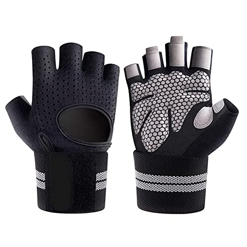 NuCamper Fitness Handschuhe Rutschfester Trainingshandschuhe für Herren und Damen Atmungsaktive Sporthandschuhe für Gewichtheben Gewichtheben Bodybuilding Fahrrad zughilfen krafttraining von NuCamper