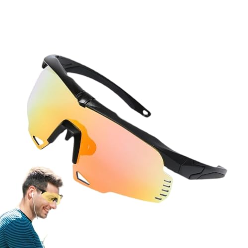 Nubamzy Biking-Sonnenbrille, polarisierte Fahrradbrille, blendfreie Gläser, UV400-Schutz, High-Definition-Folie, abnehmbare Sportbrille, modische Brillen für Männer und Frauen von Nubamzy