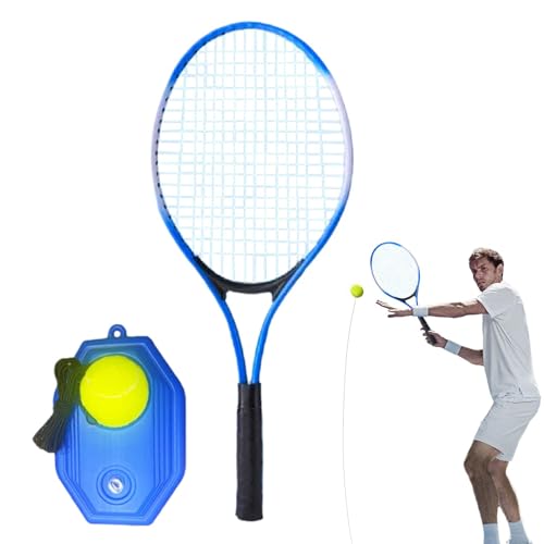 Nudorpn Tennispraxis Rebounder -Bälle, Tennis -Trainer Rebounder - Solo -Übungstrainer Rebound Ball,Tennis -Trainingskit im Freien langem elastischen Seil für Parks, Gerichte, Hinterhöfe von Nudorpn