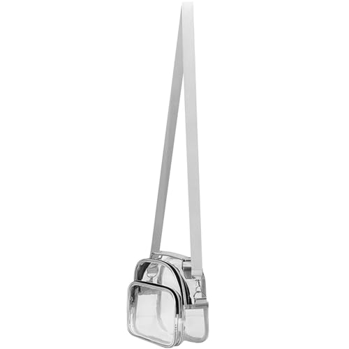 Transparente PVC-Einkaufstasche,Transparente PVC-Tasche | Transparente PVC-Umhängetasche | Transparente Damentasche, transparente Taschen für Damen, großes Fassungsvermögen für Schlüssel, Geldbörsen u von Nudorpn