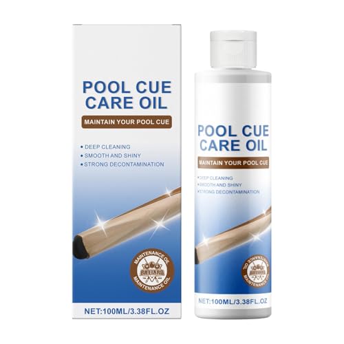 Billiard Cue Maintenance Oil | Anti-Cracking Polishing Billiards Cue Cleaner | 100ml Billiard Cue Oil | Compact Pool Cue Oil | Cue Stick Care Solution | Versatile Billiard Cue Oil For Pool Cue Stick Billiard Cue Maintenance Oil | Anti-Cracking Polishing Billiards Cue Cleaner | 100ml Billiard Cue Oil | Compact Pool Cue Oil | Cue Stick Care Solution | Versatile Billiard Cue Oil For Pool Cue Stick von Nuhjytgf
