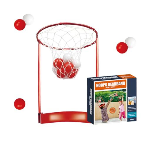 Children's Head Hoop Basketball Toy, Basket Net Headband Game, Fun and Interactive Basketball Activity, Portable Head Hoop Basketball Toy for Holidays and Family Gatherings von Nuhjytgf