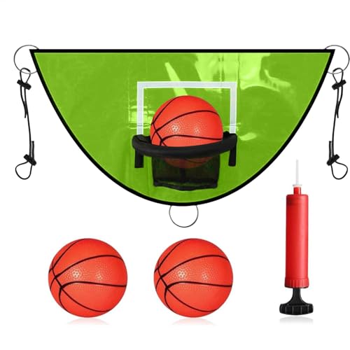 Trampoline Basketball Hoop, Waterproof Trampoline Basketball Hoop, Sunproof Multipurpose Hoop with Pump & Ball, Interactive Trampoline Basketball Hoop, Outdoor Basketball Hoop for Boys and Girls von Nuhjytgf