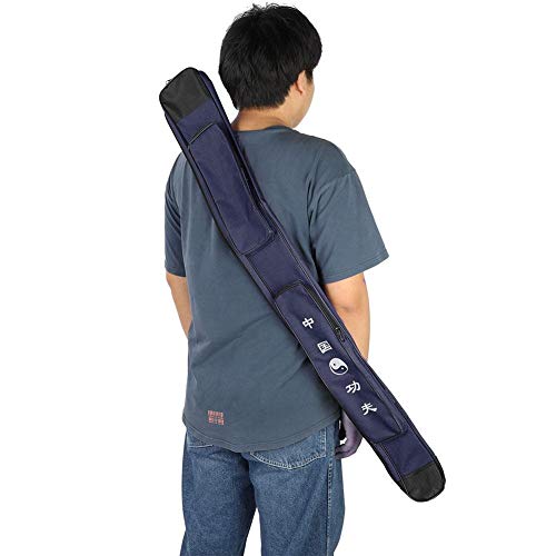 Nunafey Schwerttasche, leichte Schwert-Tragetasche, Multifunktions-Fitness-Langlebiger Schwertträger für Kampfsport-Schwerter-Zubehörschwert(Blue) von Nunafey