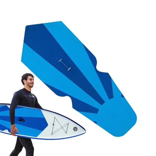 Surfbrett-Traktionspad – Surfbrett-Griff-Zubehör, Surfbrett-Traktionsgriff | Eva-Schaum-Surfbrett-Front-Tail-Pad, Stark Klebende Rückseite, Stand-Up-Paddleboard-Matten Für Longboard-Paddleboard-Surfbr von Nuyhadds