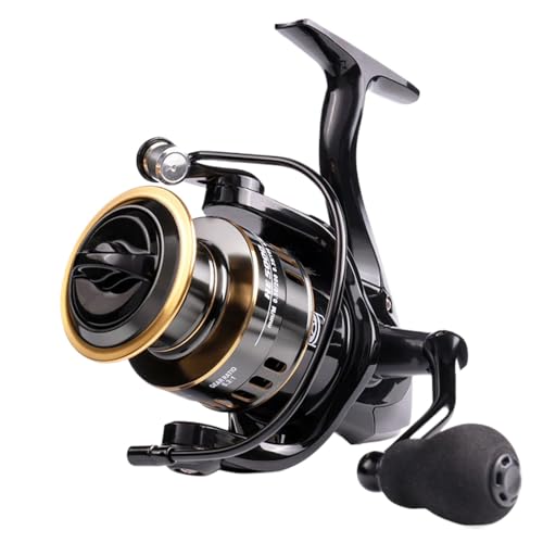 Fishing Reels Saltwater, Spinnings Reel Saltwater, Saltwater Fishing Reel, Bait Feeder Reel, Tackle Bait, Lightweight Surf Reel with 19.8 Lbs, Max Drag for Fly and Ice Fishing von Nuyhgtr