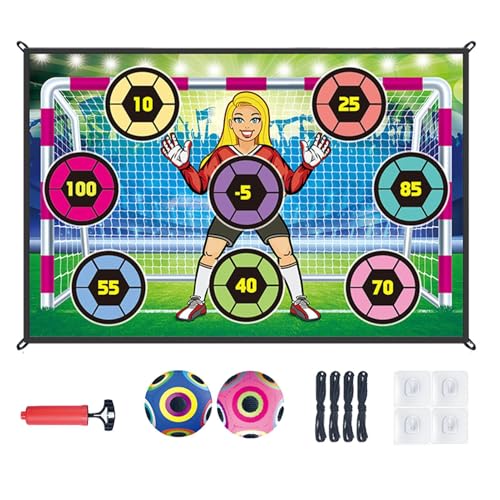 Fußballtorspiel | Kinder-Fußball-Set | Backyard Toss-Fußballspiel, Indoor-Outdoor-Fußballset, Interaktives Fußballspielset Für Kinder, Mit Einem Fußball Und Einem Tor Für Spaß Im Hinterhof von Nuyhgtr