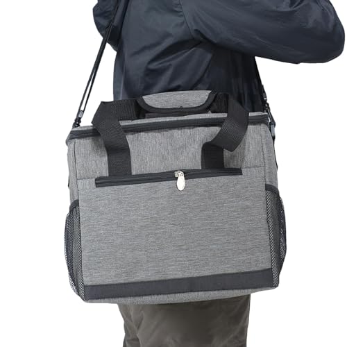 Isolierte Tragetaschen, Tragetasche für Lebensmittel, tragbare Picknick-Kühltasche, auslaufsichere Picknick-Kühltasche, Picknickkorb-Tasche für Reisen, Picknick, Strand, zwei von Nuyhgtr