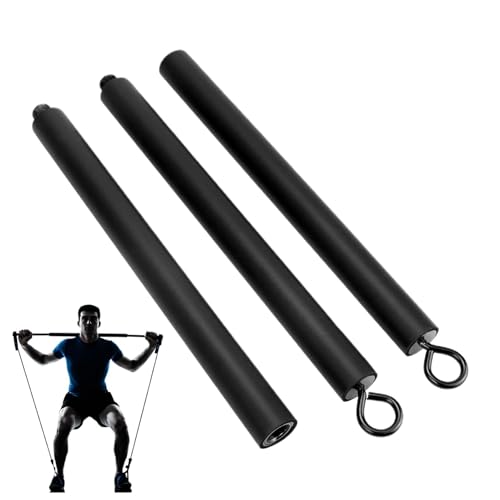 Metall Fitness Resistance Bar, Workout Pilates Resistance Bar, Tragbare Home Exercise Bar, Resistance Tube Fitness Zubehör, Outdoor Übung Resistance Bar, Pilates Bar für Home Workouts von Nuyhgtr