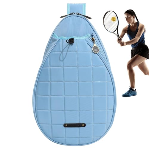 Nuyhgtr Badmintonschlägertasche | schützende Oxford-Tuch-Badminton-Tasche mit elastischer Schnur | Aufbewahrungstasche mit großer Kapazität für Spieler von Nuyhgtr