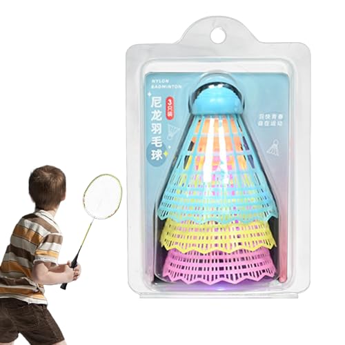 Nuyhgtr LED Badminton Shuttlecocks, LED Lighting Badminton Shuttlecocks, Colourful Nylon Shuttlecocks - 3X High Elasticity Badminton for Yard Games and Sports LED Shuttlecocks for Badminton Nuyhgtr LED Badminton Shuttlecocks, LED Lighting Badminton Shuttlecocks, Colourful Nylon Shuttlecocks - 3X High Elasticity Badminton for Yard Games and Sports LED Shuttlecocks for Badminton von Nuyhgtr